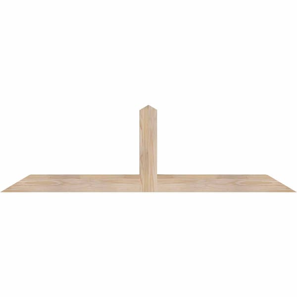 Ekena Millwork Portland Smooth Timber Gable Bracket, Douglas Fir, 60"W x 17"H x 3 1/2"D x 3 1/2"F, 7/12 Pitch GBW060X17X0404POR00SDF - main